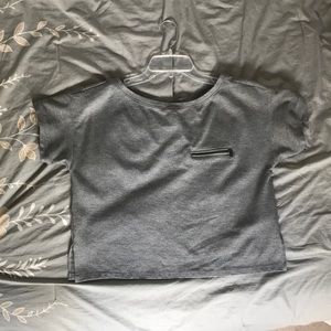 Gray Cropped Banana Republic